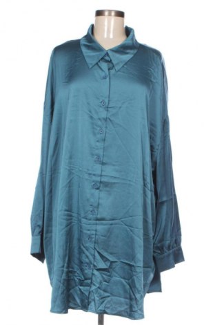 Γυναικείο πουκάμισο SHEIN, Μέγεθος 4XL, Χρώμα Μπλέ, Τιμή 12,99 €