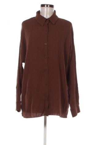 Дамска риза SHEIN, Размер M, Цвят Кафяв, Цена 4,99 лв.