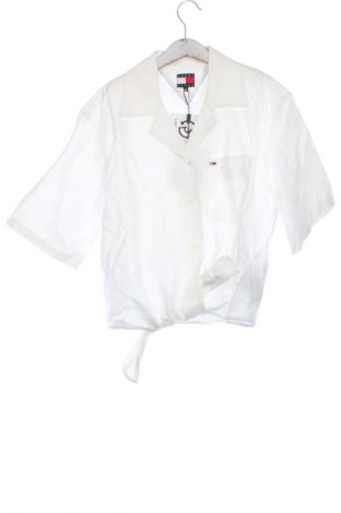 Дамска риза Tommy Jeans, Размер XS, Цвят Екрю, Цена 142,99 лв.