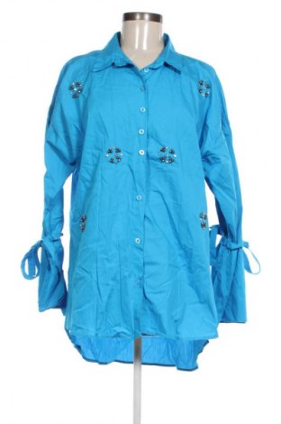 Дамска риза Unbranded, Размер L, Цвят Син, Цена 13,99 лв.