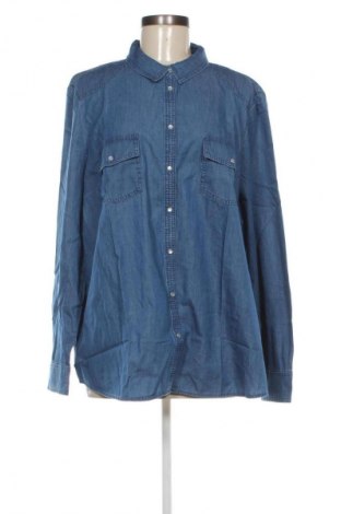 Дамска риза Woman By Tchibo, Размер XXL, Цвят Син, Цена 14,99 лв.