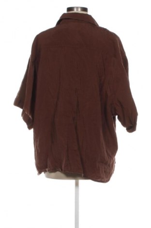 Дамска риза Zara, Размер XXL, Цвят Кафяв, Цена 22,99 лв.