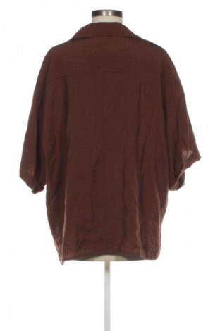 Дамска риза Zara, Размер XXL, Цвят Кафяв, Цена 22,99 лв.