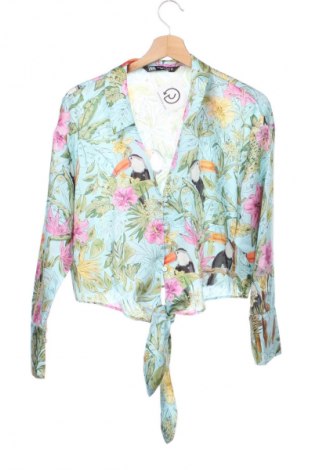 Дамска риза Zara, Размер XS, Цвят Многоцветен, Цена 27,00 лв.