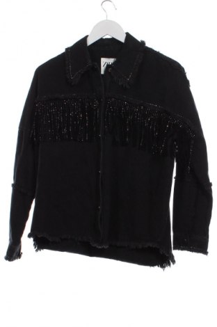 Дамска риза Zara, Размер XS, Цвят Черен, Цена 27,00 лв.