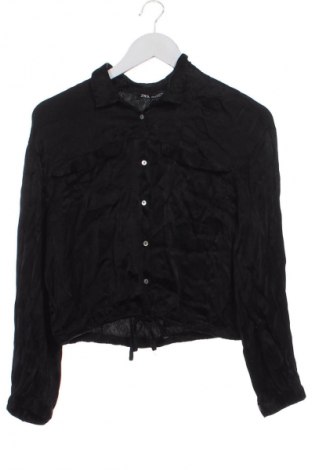Дамска риза Zara, Размер XS, Цвят Черен, Цена 16,99 лв.