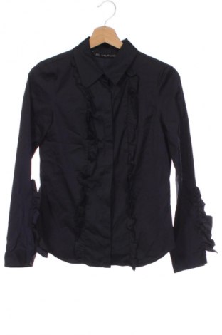 Дамска риза Zara, Размер XS, Цвят Син, Цена 24,99 лв.