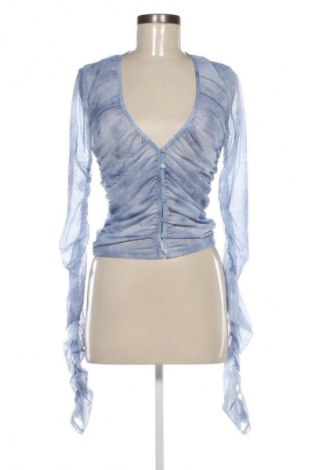 Дамска риза Zara, Размер L, Цвят Син, Цена 22,99 лв.