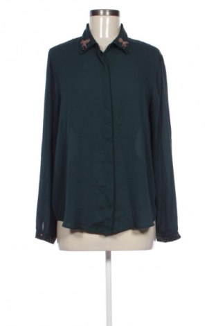 Дамска риза Zara, Размер XL, Цвят Зелен, Цена 27,00 лв.