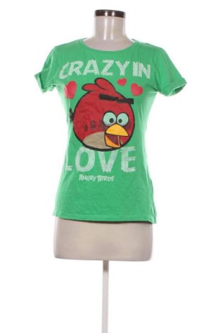 Damski T-shirt Angry Birds, Rozmiar M, Kolor Zielony, Cena 39,08 zł