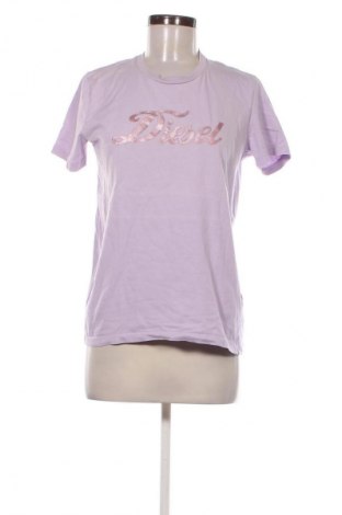 Damski T-shirt Diesel, Rozmiar M, Kolor Fioletowy, Cena 156,37 zł