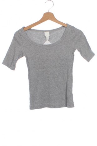 Damski T-shirt H&M, Rozmiar XS, Kolor Szary, Cena 26,99 zł