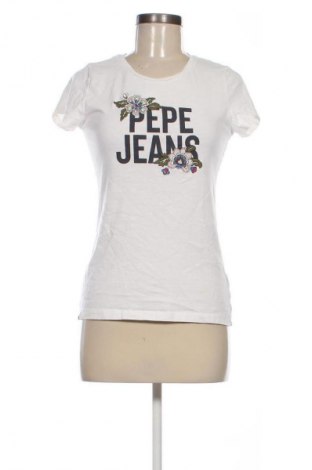 Дамска тениска Pepe Jeans, Размер S, Цвят Бял, Цена 27,00 лв.