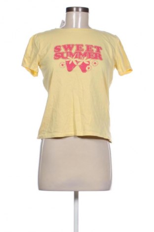 Tricou de femei Sinsay, Mărime S, Culoare Galben, Preț 27,99 Lei