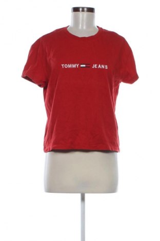 Damski T-shirt Tommy Jeans, Rozmiar XS, Kolor Czerwony, Cena 52,99 zł