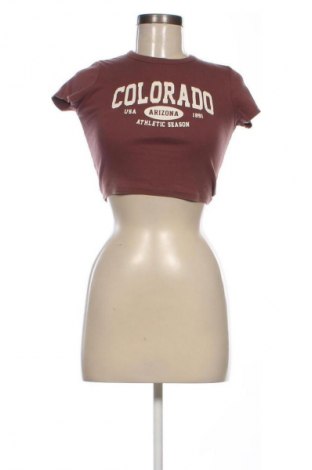 Дамска тениска Unbranded, Размер S, Цвят Кафяв, Цена 17,00 лв.