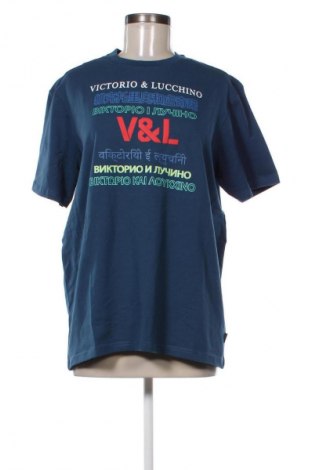 Damski T-shirt Victorio & Lucchino, Rozmiar S, Kolor Niebieski, Cena 133,99 zł