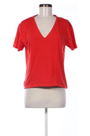 Damski T-shirt Zara, Rozmiar M, Kolor Czerwony, Cena 26,21 zł