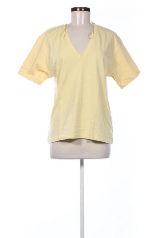 Damski T-shirt Zara, Rozmiar S, Kolor Żółty, Cena 26,21 zł