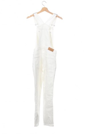 Дамски дълъг гащеризон H&M, Размер XS, Цвят Бял, Цена 77,00 лв.