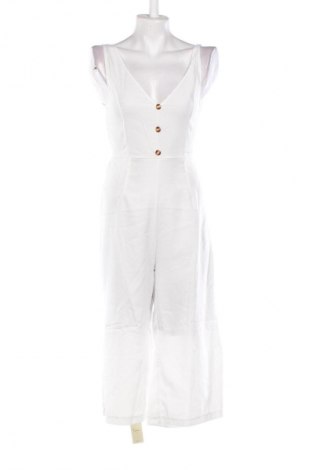 Дамски дълъг гащеризон TINA, Размер M, Цвят Бял, Цена 77,99 лв.