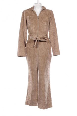 Дамски дълъг гащеризон Trendyol, Размер S, Цвят Бежов, Цена 68,43 лв.