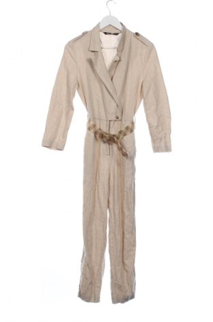 Damski długi kombinezon Zara, Rozmiar XS, Kolor Beżowy, Cena 94,34 zł