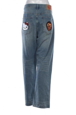 Damskie jeansy AAPE by A Bathing Ape, Rozmiar XL, Kolor Niebieski, Cena 508,05 zł