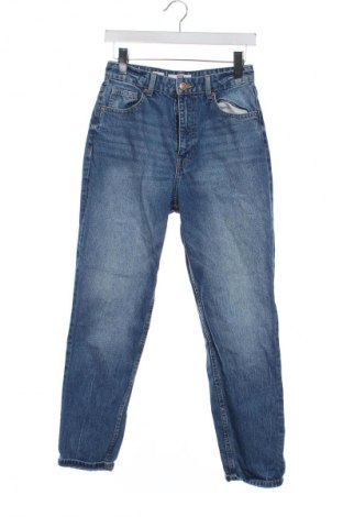 Blugi de femei Bershka, Mărime S, Culoare Albastru, Preț 76,32 Lei