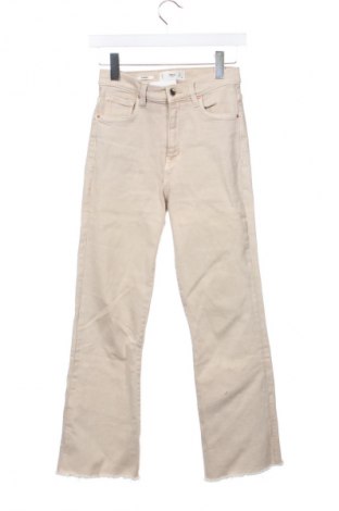Damskie jeansy Mango, Rozmiar XS, Kolor Beżowy, Cena 209,66 zł