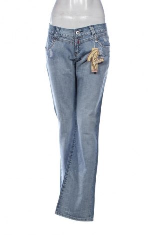 Blugi de femei R.marks Jeans, Mărime L, Culoare Albastru, Preț 123,47 Lei