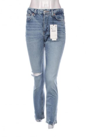 Damskie jeansy Zara, Rozmiar S, Kolor Niebieski, Cena 142,53 zł
