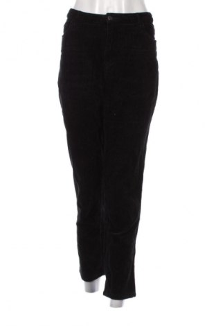 Pantaloni de velvet de femei Daphne, Mărime L, Culoare Negru, Preț 70,99 Lei