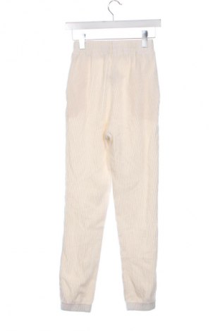 Pantaloni de velvet de femei H&M, Mărime XS, Culoare Ecru, Preț 44,99 Lei