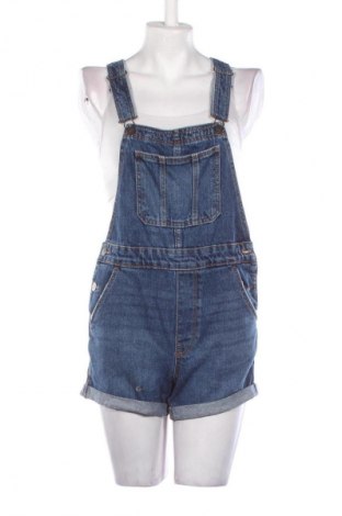 Дамски къс гащеризон Bershka, Размер S, Цвят Син, Цена 39,14 лв.