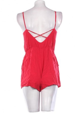 Дамски къс гащеризон Even&Odd, Размер M, Цвят Червен, Цена 31,99 лв.