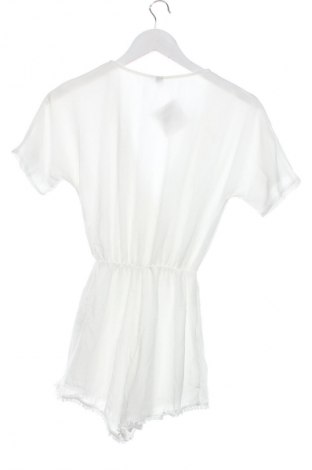 Дамски къс гащеризон H&M Divided, Размер XXS, Цвят Бял, Цена 39,00 лв.