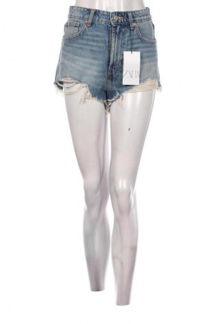 Damskie szorty Zara, Rozmiar S, Kolor Niebieski, Cena 82,81 zł