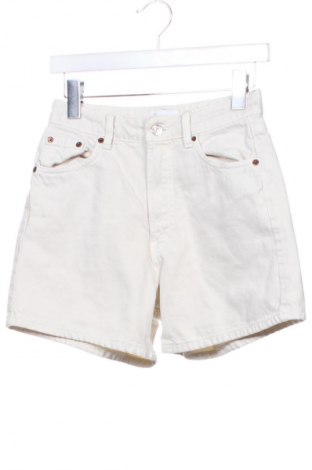 Дамски къс панталон Zara, Размер XS, Цвят Бял, Цена 16,00 лв.