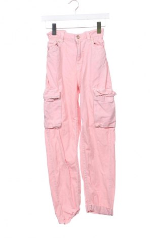Дамски панталон Bershka, Размер XS, Цвят Розов, Цена 15,99 лв.