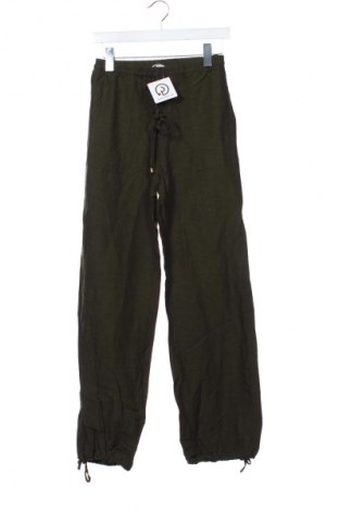 Damskie spodnie H&M, Rozmiar XS, Kolor Zielony, Cena 43,99 zł