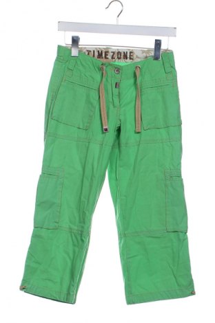 Дамски панталон Timezone, Размер S, Цвят Зелен, Цена 18,99 лв.