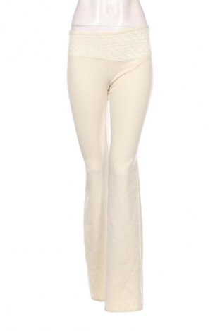 Damskie spodnie Unbranded, Rozmiar L, Kolor ecru, Cena 66,67 zł