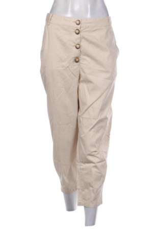 Damskie spodnie Zara, Rozmiar L, Kolor Beżowy, Cena 62,11 zł