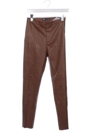 Damenhose Zara, Größe XS, Farbe Braun, Preis € 13,81