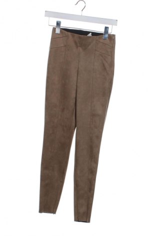 Дамски панталон Zara, Размер XS, Цвят Кафяв, Цена 27,00 лв.