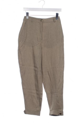 Dámské kalhoty  Zara, Velikost XS, Barva Zelená, Cena  209,00 Kč