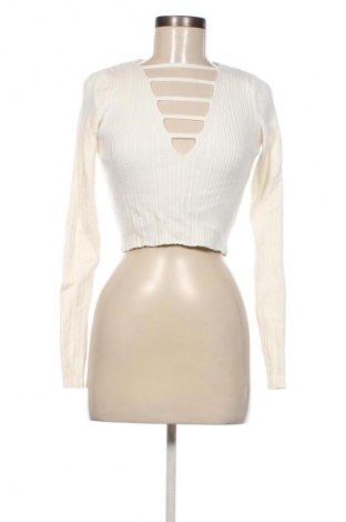 Damenpullover Bershka, Größe S, Farbe Weiß, Preis € 15,99