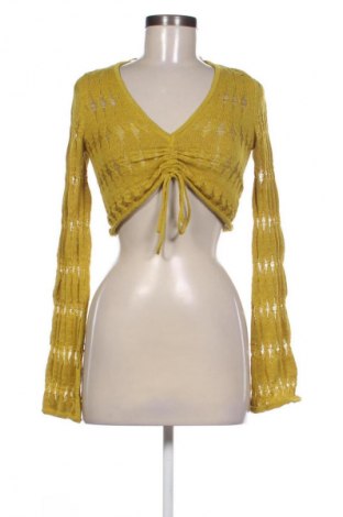 Дамски пуловер Bershka, Размер S, Цвят Зелен, Цена 29,33 лв.