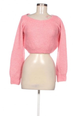 Дамски пуловер Bershka, Размер M, Цвят Розов, Цена 35,00 лв.